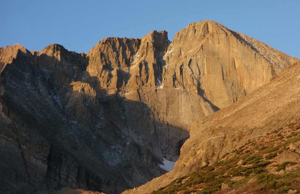 Image taken from keyhole and longs peak trail intersection looking West